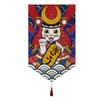 Japanese Short Curtain Doorway Noren Sushi Shop Triangle Flag Kitchen Home Decor Drapes Ramen Restaurant Hanging Half-Curtain