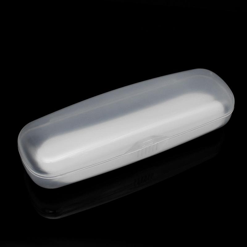 

Stress Resistant Glasses Case Universal Metal Glasses Case Flocking Glasses Case Eyeglasses For Professional Use Travel Fashion білий