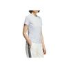 Adidas Casual Comfortable Fashionable Simple Versatile Short Sleeve T-Shirt Women Tops Light-Blue KC1487