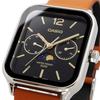 Casio Standard Moon Phase Analog Men's Watch MTP-M305L-1AV (Brown Leather Band, Black)