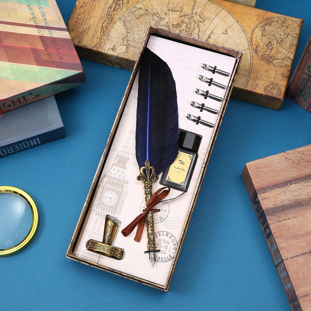 Literary Goose Quill Pen Girlfriend Birthday Graduation Commemorative Gift Friendship Creative Surprise Muse Festival Gift Dipping Pen