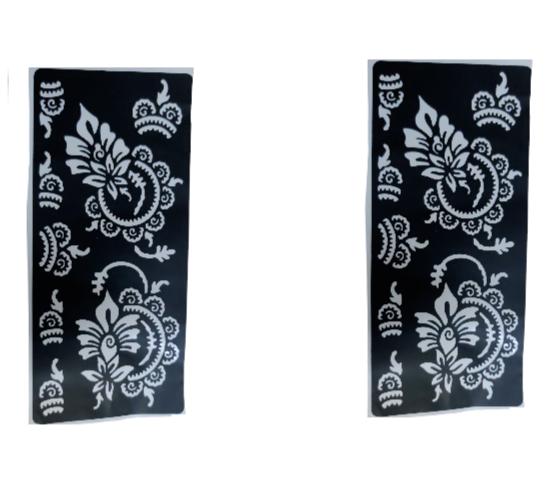 @ Reusable Mehandi Design Stencils Both Hand For Women Y772 SM141-60% OFF