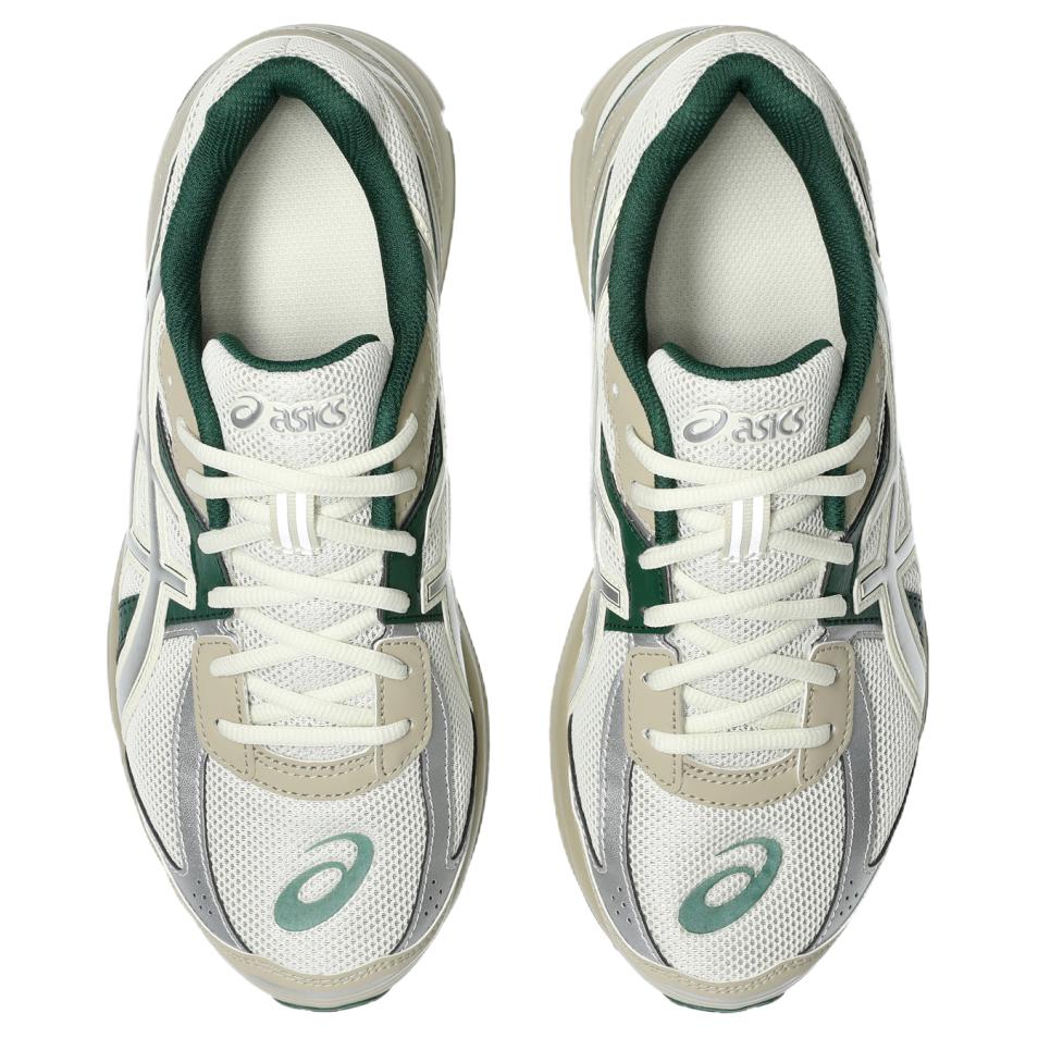 Asics Jog 100S Comfortable Classic Shock Absorbing Breathable Running Shoes Unisex Sneakers Beige Silver Green 1203A741-200