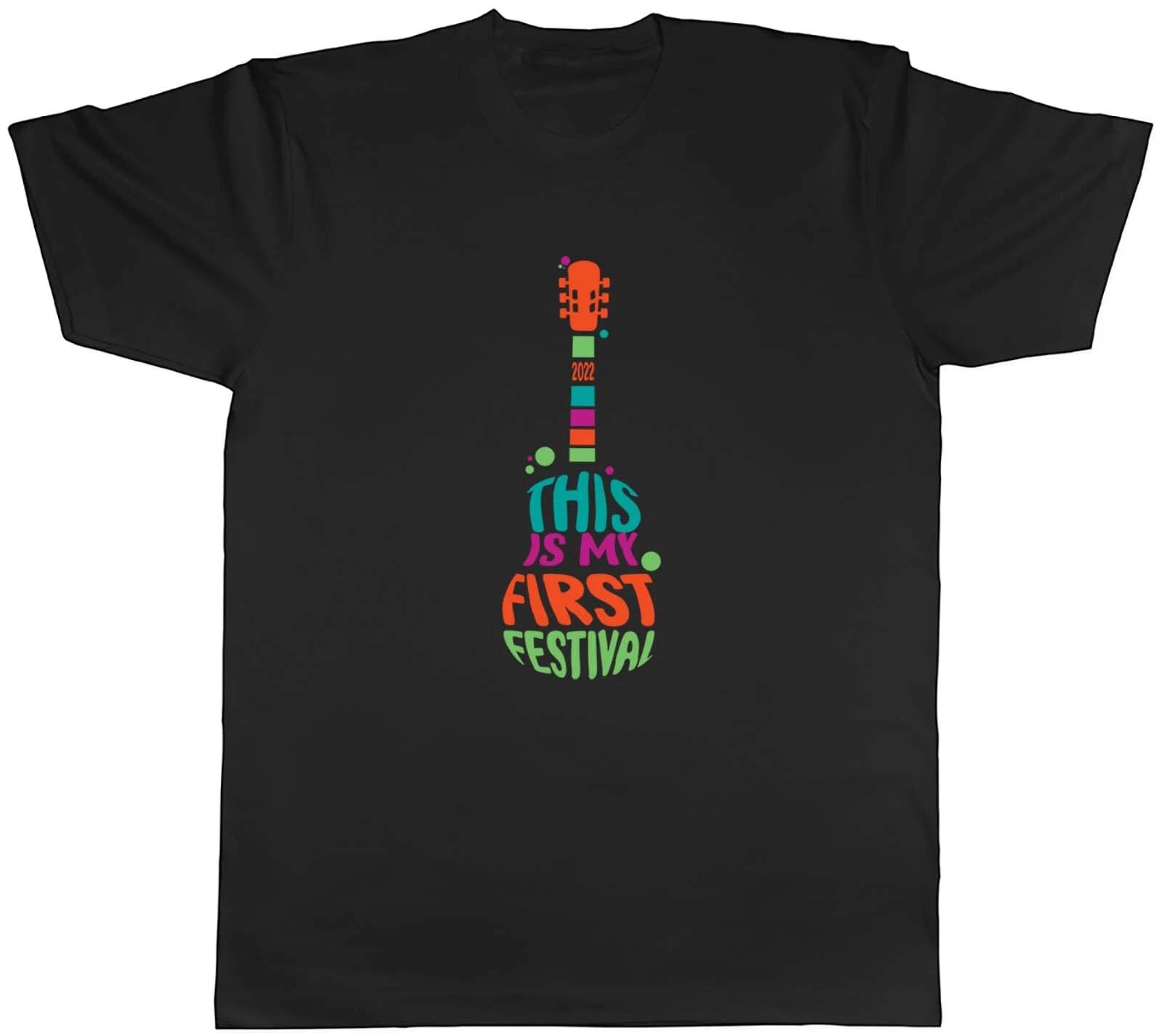 Personalised This Is My First Festival Mens Unisex T-Shirt Tee Gift M