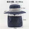 Men's and women's outdoor shawl bucket hat sunscreen sun hat neck protector devil hat waterproof shading UV protection outdoor hat