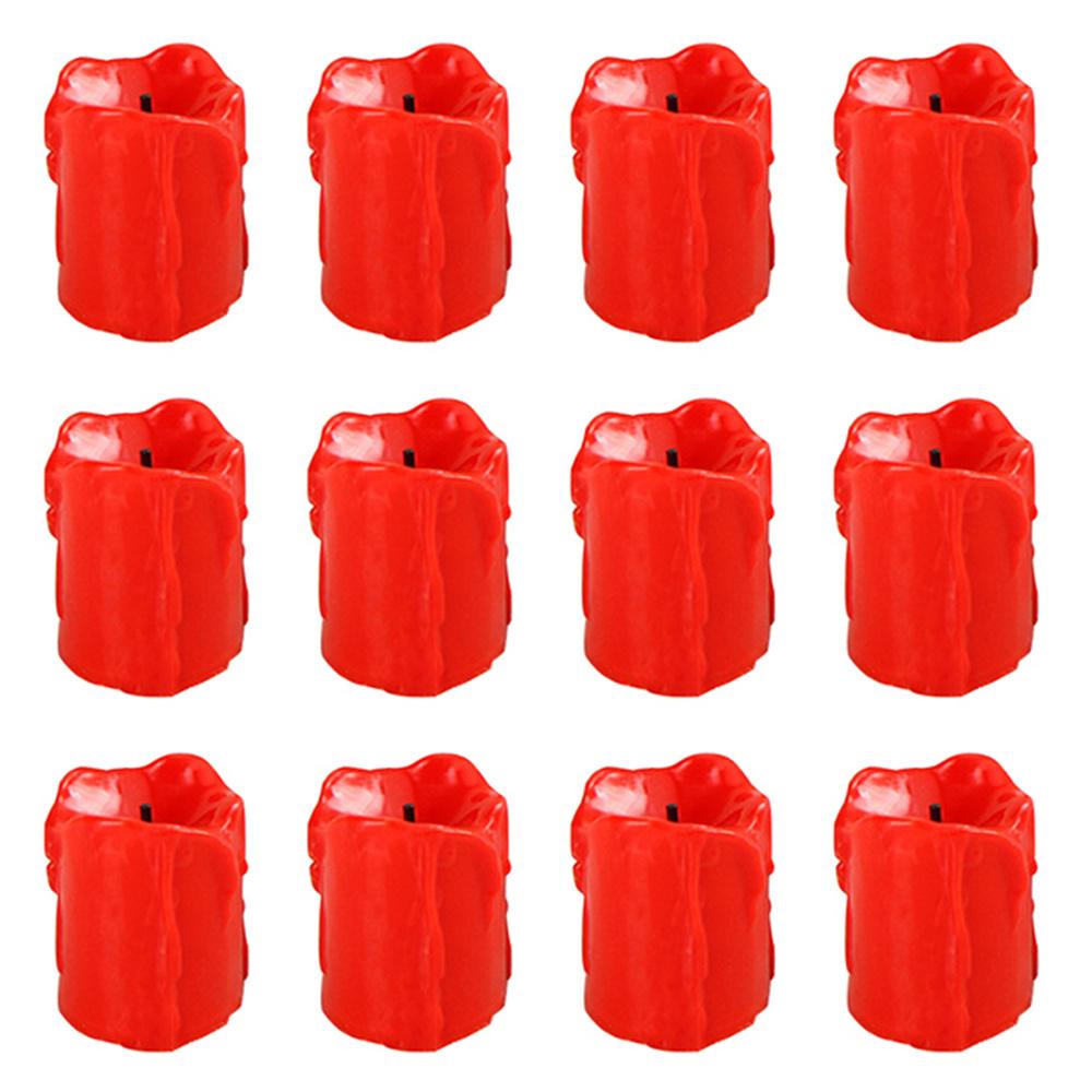 

Набор светодиодных свечей 6 шт. Беспламенная светодиодная свеча Чайная свеча Теплый белый Беспламенная свеча для украшения на Хэллоуин, Рождество, подарки