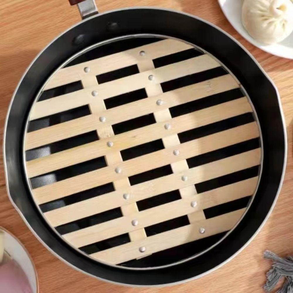 Waterproof Steaming Tray Bamboo Grate Steaming Rack Steamer Basket   Cooking