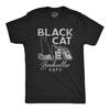Black Cat Bookseller Cafe Unisex T-Shirt, Book Lover Gift