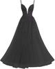 Evening Dress French Suspender Long Lace Fluffy Ball Dress Back Strap Dress Long Dress