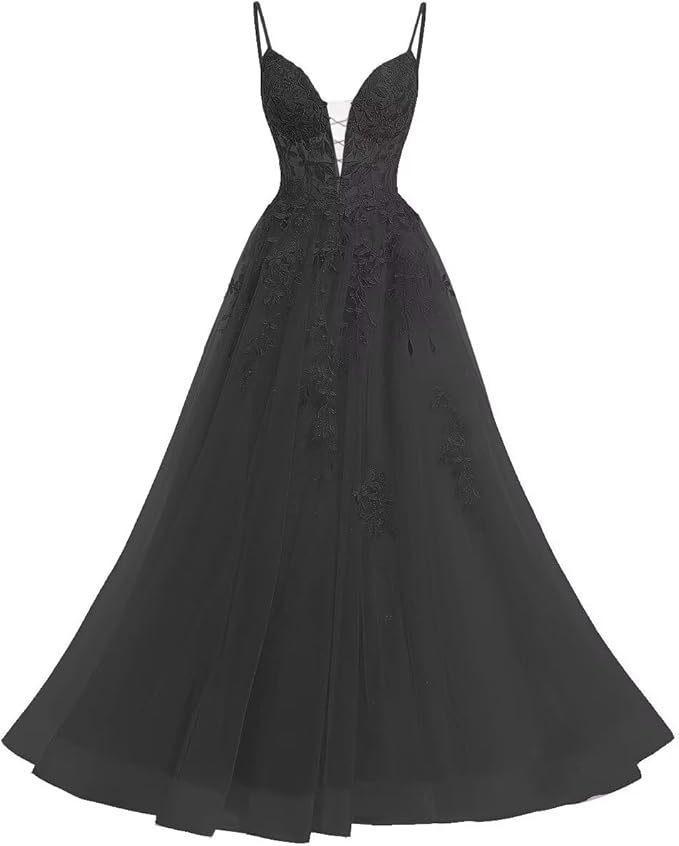 Evening Dress French Suspender Long Lace Fluffy Ball Dress Back Strap Dress Long Dress