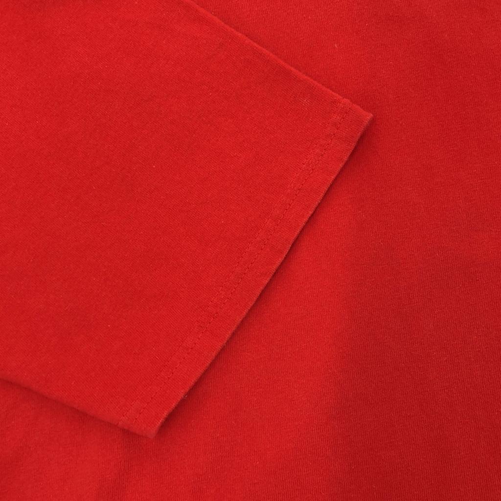 Champion Logo print Short sleeve T-shirt 2XL Red Biggs Men's Used
