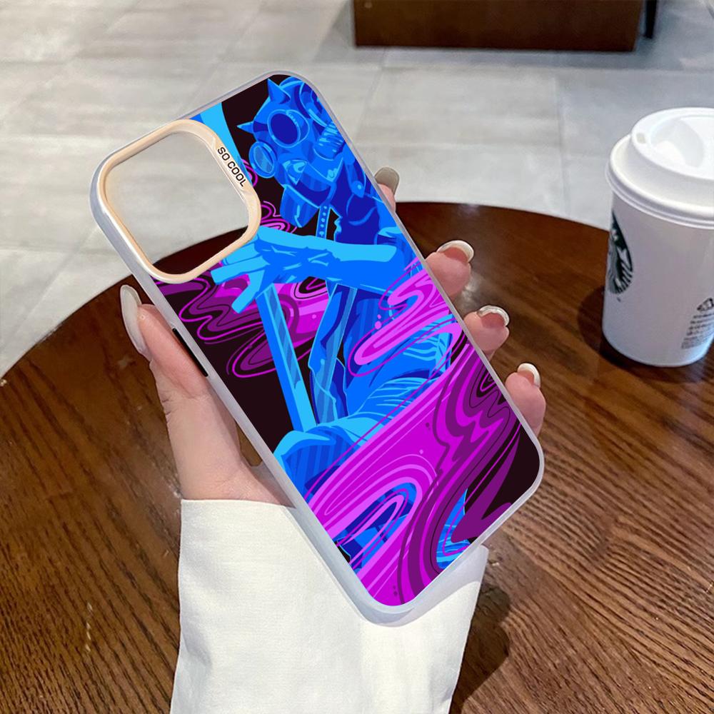 

Cool guitarist Swiss poster pattern Phone Case Gradient IMD Colorful Silver Suitable case for iPhone17 16 15 14 13 12 Pro Max iPhone Air