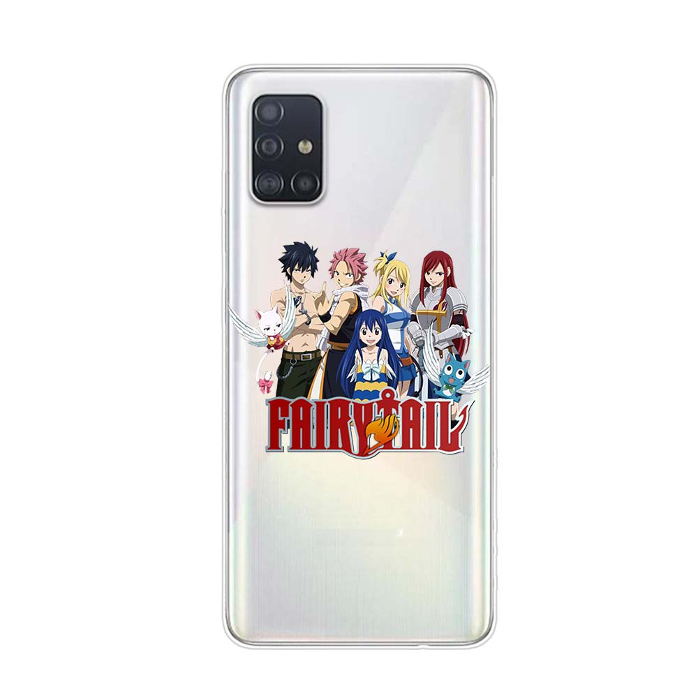 Carcasă de telefon din silicon Anime Manga Fairy Tail pentru Samsung Galaxy A01 A11 A12 A22 A21S A31 A41 A42 A51 A71 A32 A52 A72 A02S