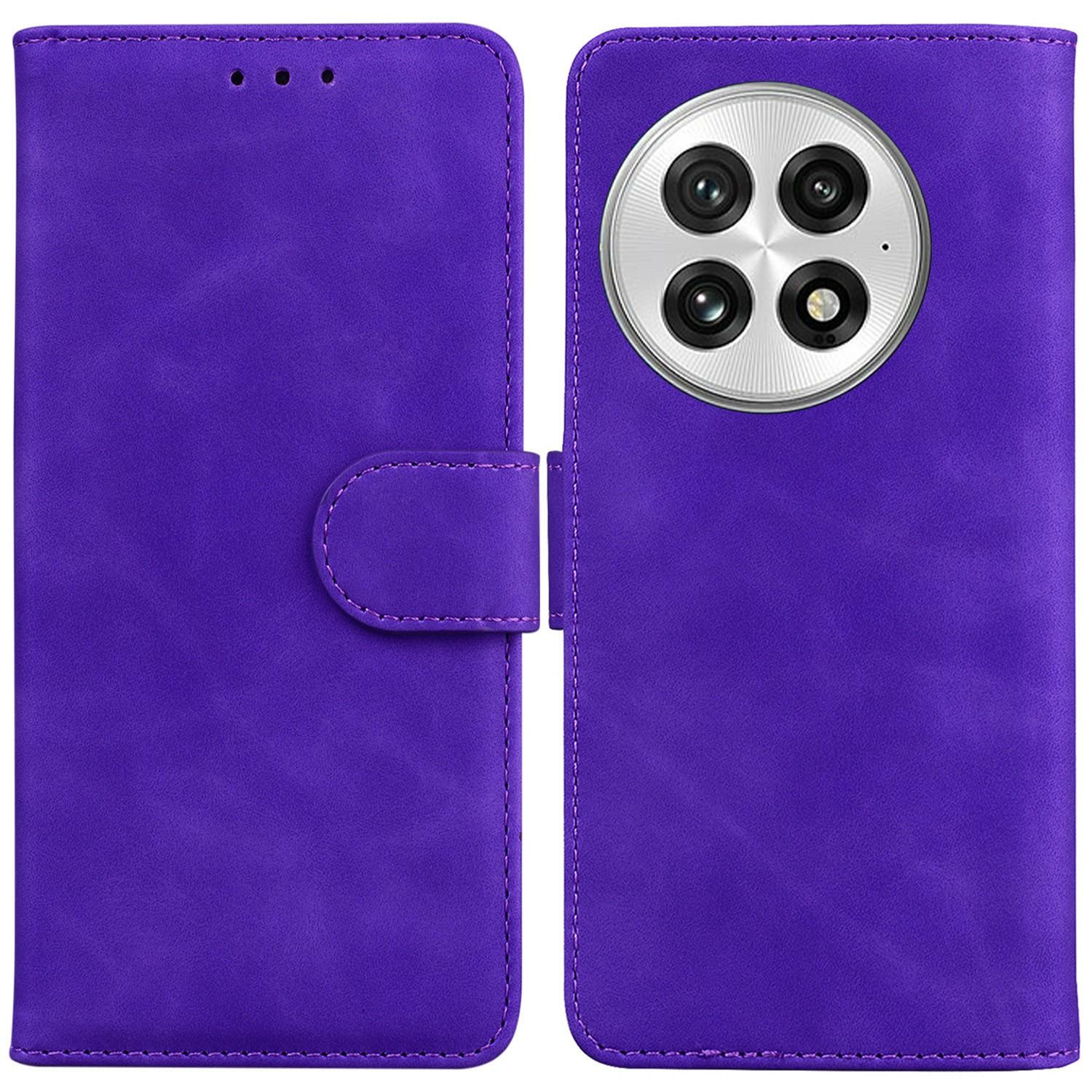 For OnePlus 13 Case Solid Color Leather Wallet Phone Cover A