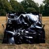 Black Panther Flight Blanket Flannel Throw for Sofa, Indoor, Camping, Living Room, Office, Chair, And Bed Soft Birthday Gift