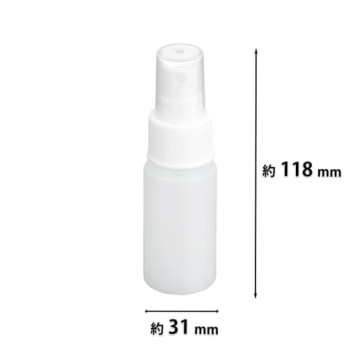 Kai Corporation Spray Bottle Milky White 30ml Bottle Cosmetic Bottle Transparent Container Travel YOU TIME (For use with lotion, perfume, etc.) 1 piec