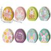 Iron Box Easter Candy Box Tinplated Eggshells Pattern Container for Party Organizing and Displaying