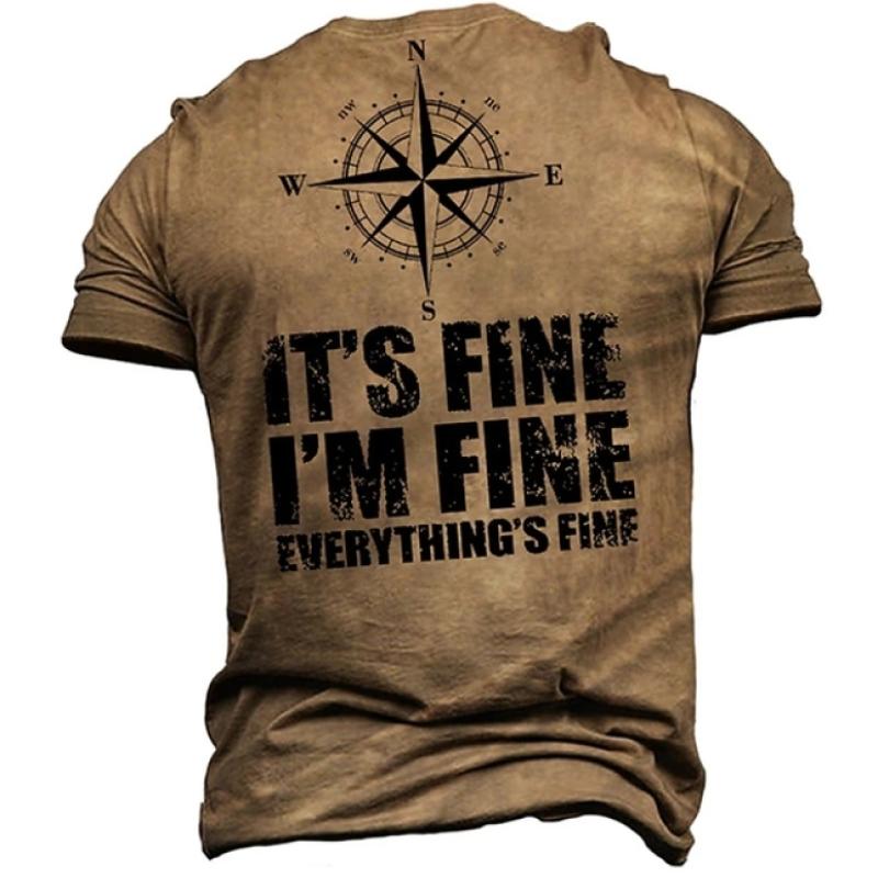 Letní móda Muži Retro Pivní grafická trička Evropa a Amerika Trend Osobnost Vintage Potištěná Trička s kulatým výstřihem Krátký rukáv