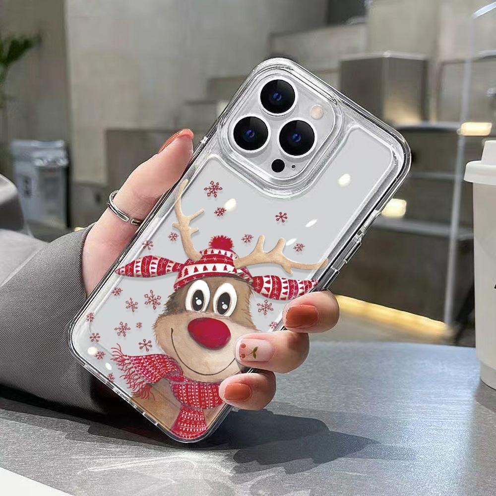 Christmas Phone Case for iPhone 11 13 XR 15 Pro Max 12 16 Pro Max for iPhone 14 7 8 Plus XS Max Samsung A15 A55 A05 Redmi 12 13C 13 Huawei Mate 30 40