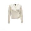 Veromoda Women's V-Neck Slim-Fit Tie-Waist Knit Sweater