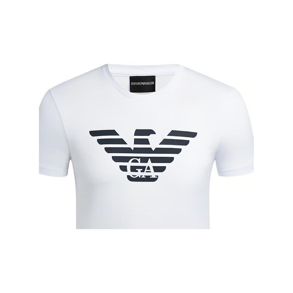 Emporio Armani Fashion Eagle Logo T-Shirt Men Tops White 8N1T99-1JNQZ-0100