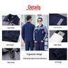 Men's Flame-Retardant Autumn/Winter Welding Workwear Set - Durable, Dirt-Resistant, Anti-Scald, Long-Sleeve Cotton Clothing for Auto Repair.
