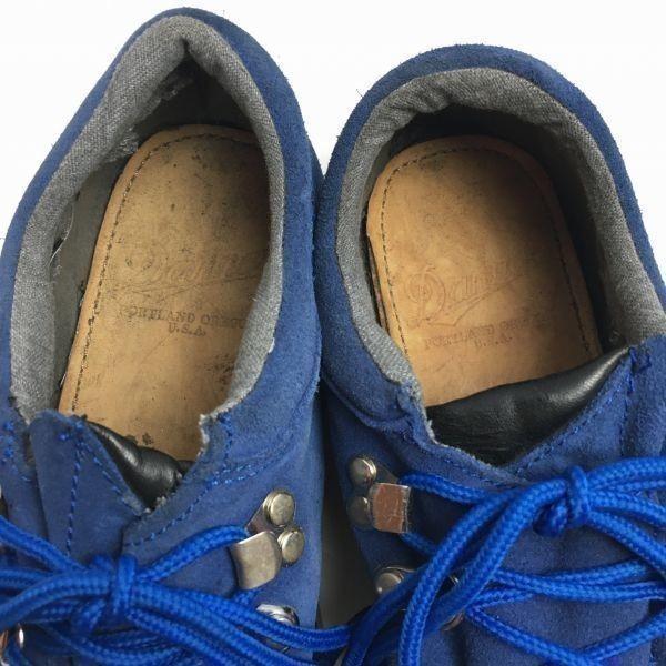 Danner Mountain Ridge Low Blue Size 8 Made in USA D-4007 Hiking Boots Shoes(USED)