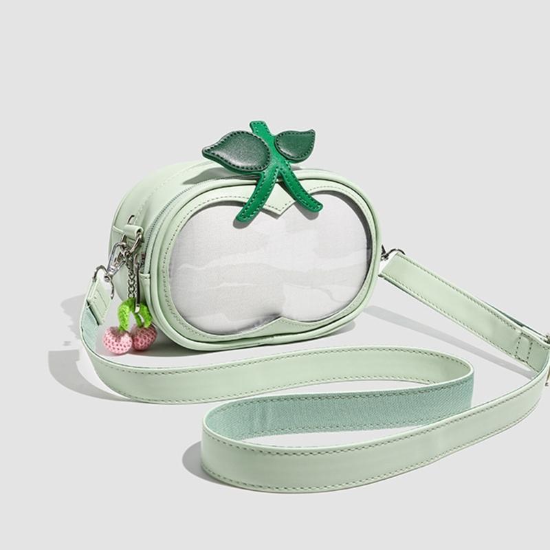 Itabag Toted Bag Clear Window for Pins Shoulder Bag Handbag Bag DIY Cosplay Stachel Toted Bag Itabag Crossbody Bag Purse