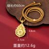 Ethnic Style Hollow Filigree Gourd Trendy High-end Jewelry Necklace Pendant