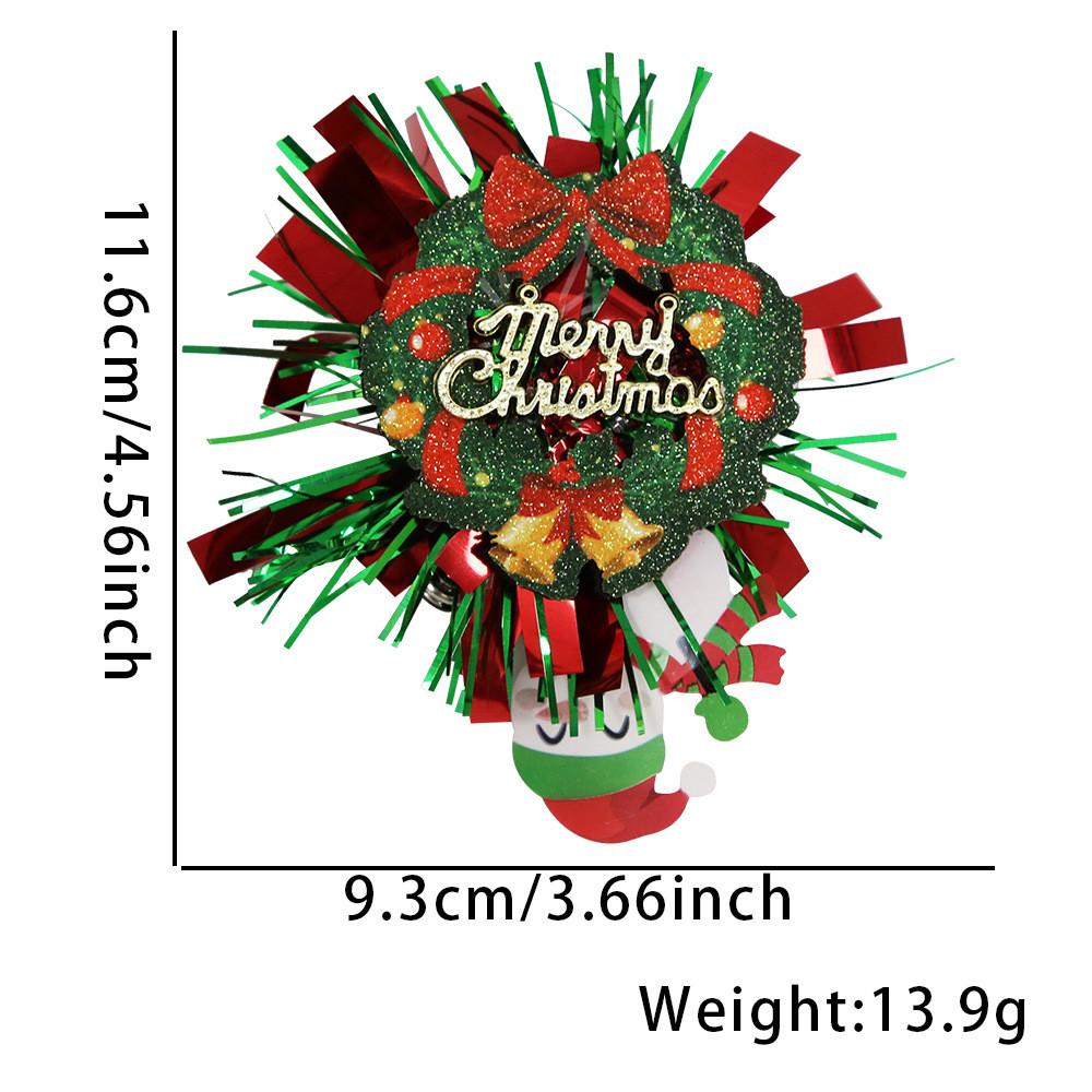 

Easy Vibrant Pull Christmas Id Badge Holder With Cartoon Snowman Reindeer And Icons Holiday Christmas Wreath