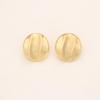 European & American Matte Gold Brushed Stud Earrings - High-End Fashion Simple Earrings