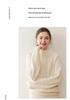 Women's Autumn Winter Cashmere Cable Knit Half Turtleneck Sweater - Solid Color, Slimming, Long Sleeve, Soft