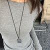 Daily Wear Square Pendant Necklace Delicate Design Geometric Necklace  Women Girls