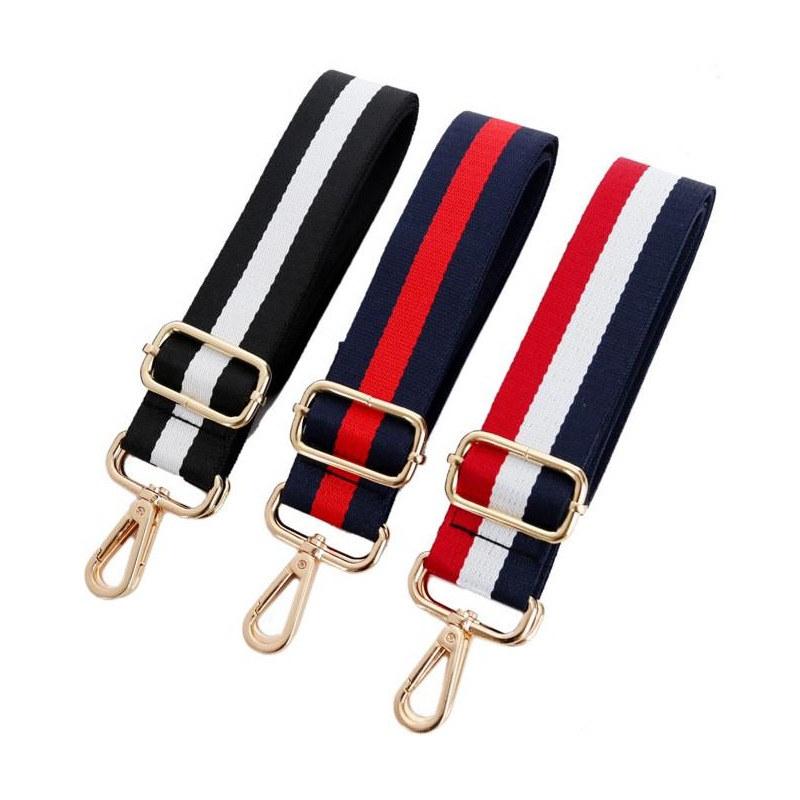 Stripe Shoulder Bag Belt Strap Crossbody Nylon Adjustable Replacement Handbags Straps