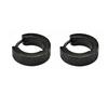 1 Pair Punk Titanium Steel Ear Clip/Ear Stud Earrings For Men Women Black Pierced/No Pierced Fake Ear Circle Pop Jewelry