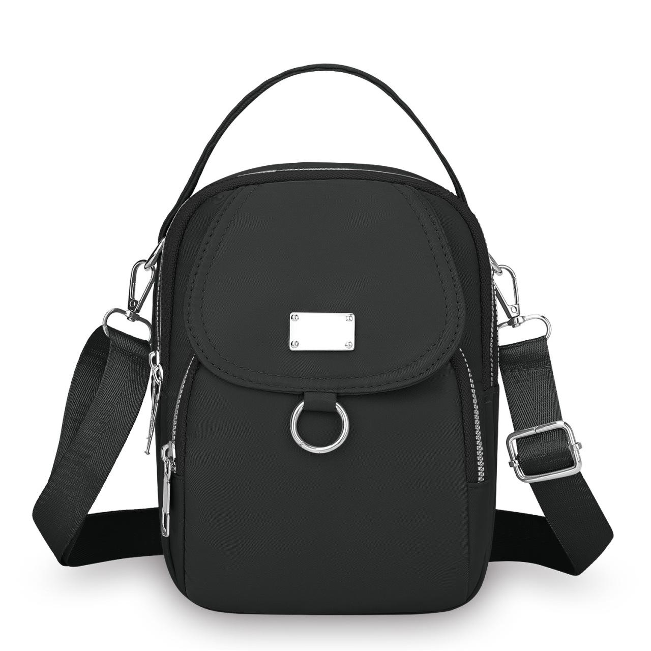 Women s Crossbody and Shoulder Handbag Stylish Multi-functional Coin and Phone Purse чёрный 1325₽