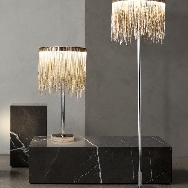 Post-Modern LED Floor Lamp Chrome Metal Living Room Bedroom Lighting Fixtures Art Deco Nordic Standing Luminaria