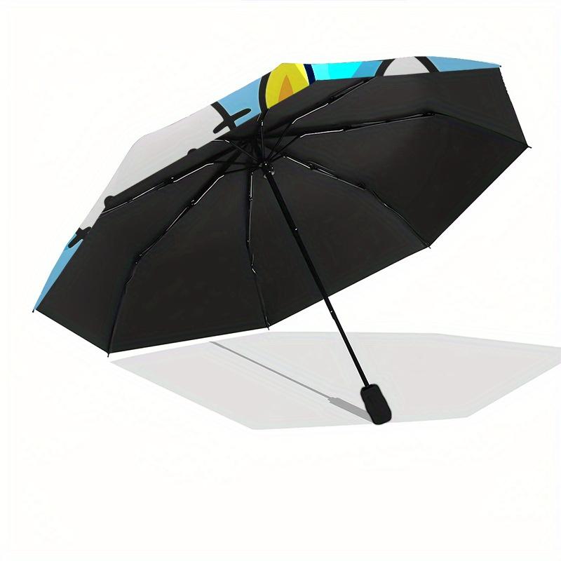 Hello Kitty, Birthday Automatic Open/Close Umbrella-Cute Umbrella with Cute Design, Portable 3-Fold Compact Umbrella for Men & Women, Hallow
