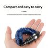 Motorcycle Bicycle Anti-Theft Chain 4-Digit Password Combination Helmet Lock Safety Portable Cable Lock Durable Wire Rope
