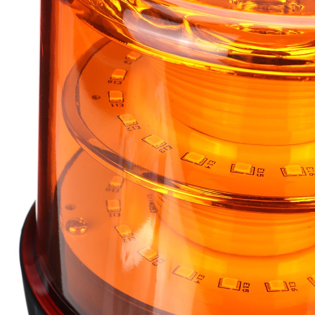 AUTOUTLET 2 Pezzi 12 LED Ambra Rotanti Lampeggiante Flessibile - Foto 8