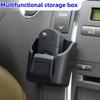 Multifunctional Car Key Storage Box Reusable Back Adhesive Car Dashboard Storage Box Space Saving Small Items Organizing
