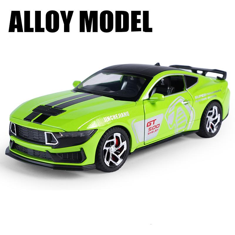 MJTU2 1:32 Ford Mustang Shelby GT500 Alloy Sports Car Model Diecast & Toy Vehicles Metal Car Model Simulation Collection Kids Toy Gift