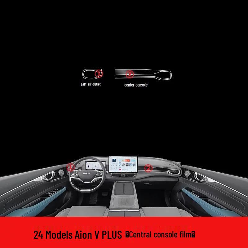 Transparent TPU Interior Film for 2021-2025 GAC Aion V Plus Console and Door Panels