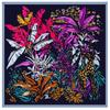 New Silk Scarf Women Large Shawls Foreast Plant Print Square Bandana Luxury Kerchief Hijab Scarf Female Foulards 130CM