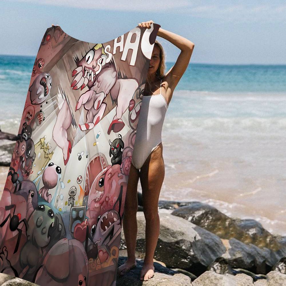 

The B-Binding Of Isaac Beach Towel Colorful Bath Towels For Girl Microfiber Quick Dry Sand Free Beach Yoga Spa Gym Pool W40*H60(CM)