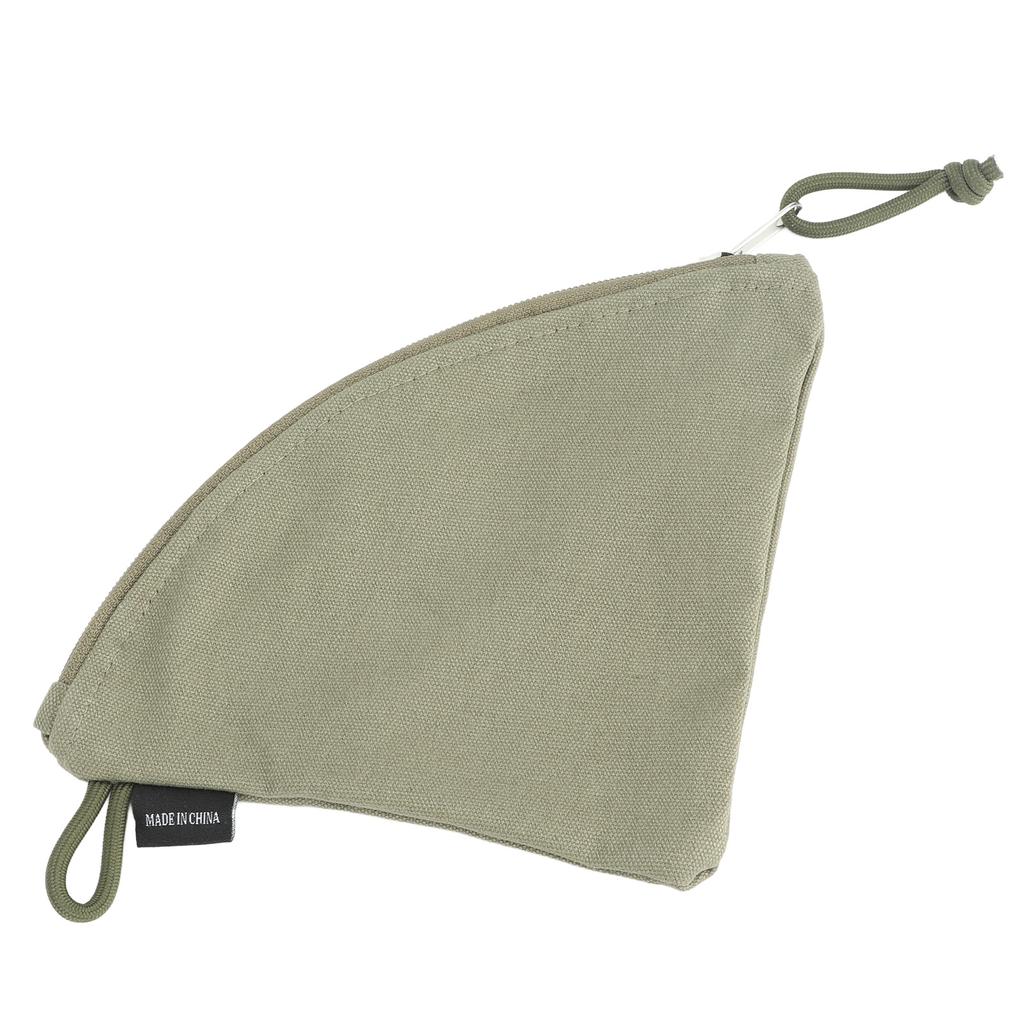 Coffee Filter Holder Canvas Waterproof Reusable Coffee Conical Filter Paper Storage Bag for Travel Picnic