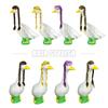 Halloween Christmas Porch Geese Pet Wigs Cosplay Props Garden Statue Decor  Gift
