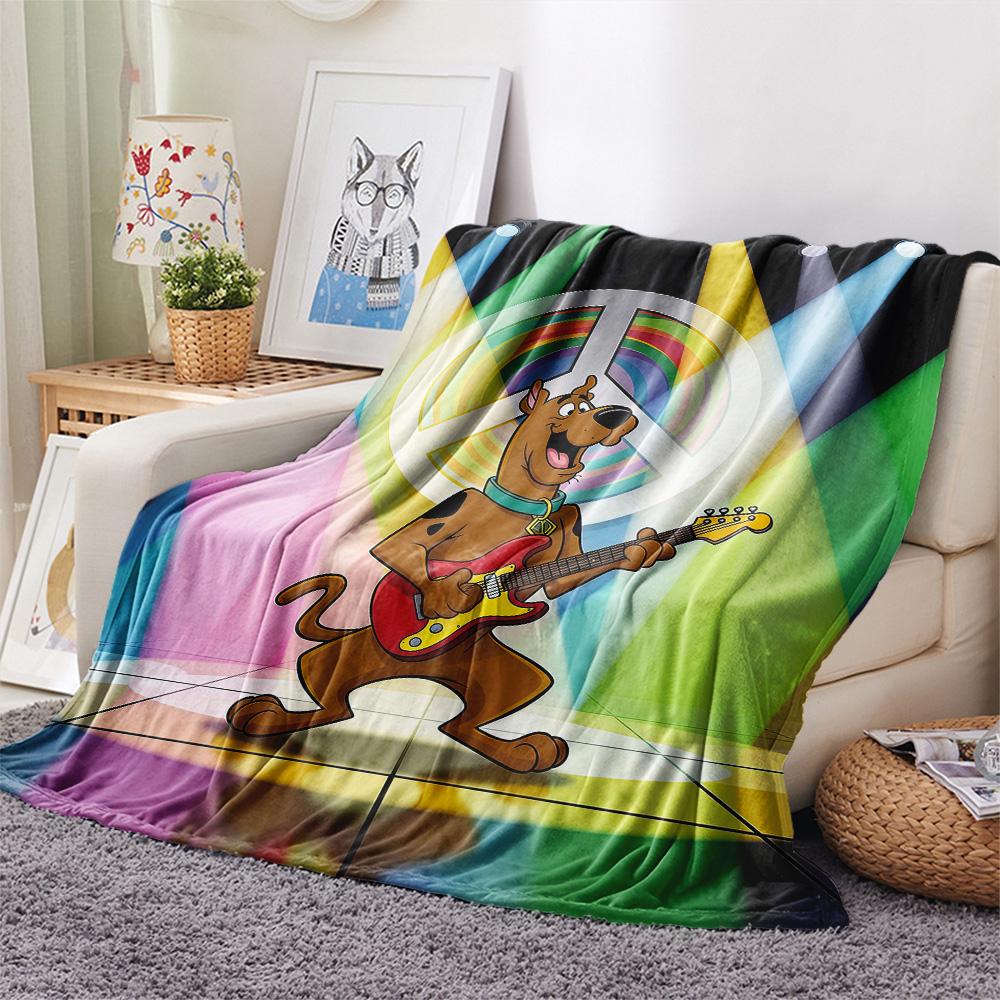 Scooby Flannel Blanket, High Quality Comfortable for All Seasons, Home Decor, Warmth and Comfort