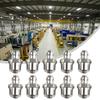 Industrial Strength Stainless Steel Grease Fitting  M10 x 1mm Thread  10Pcs  Suitable For Various Mechanical Equipment