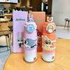 500ml Zootopia Nick Judy Hopps Thermos Multi Functional Dual-Drinking Straw Cup Stitch Lotso Anime Peripherals Fun Gifts